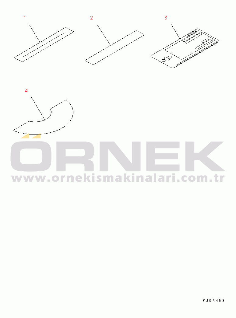 Komatsu SA6D125E-2C-S S/N 60721-UP NAME PLATE AND CAUTION (GERMAN)(#61589-81688)