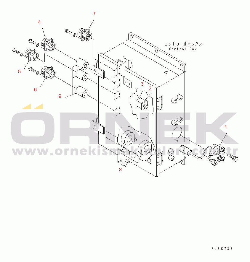 Komatsu SA6D132-1MM S/N 10001-UP CONTROL BOX (2/2) (MAXIMUM POWER)(#10108-)