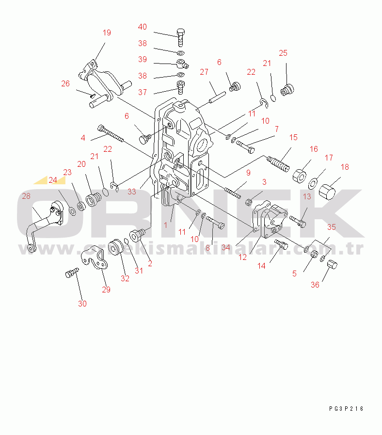 Komatsu SA6D170-B-1D S/N 11452-UP FUEL INJECTION PUMP (GOVERNOR) (2/2)