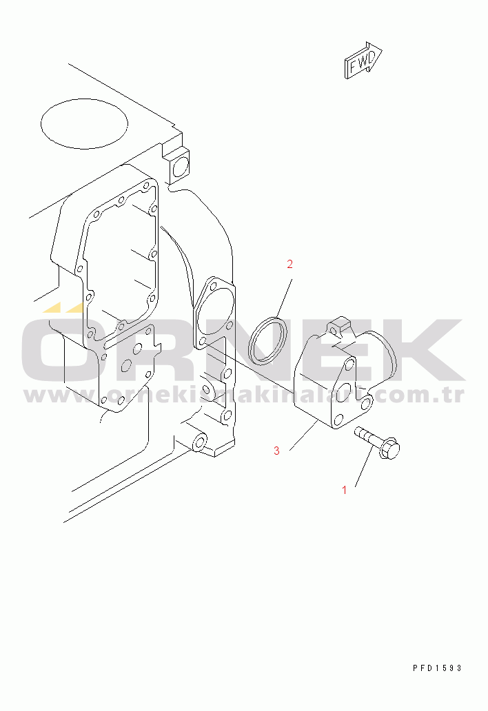 Komatsu SAA4D102E-2B-5 S/N 26277757-UP WATER CONNECTOR