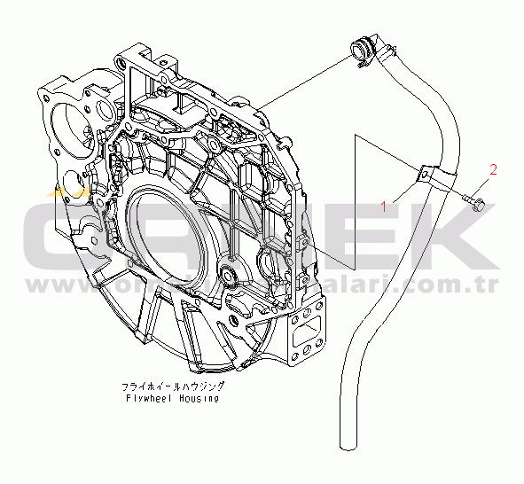 Komatsu SAA6D107E-1B-W1 S/N 26500006-UP BREATHER HOSE RELATED PARTS