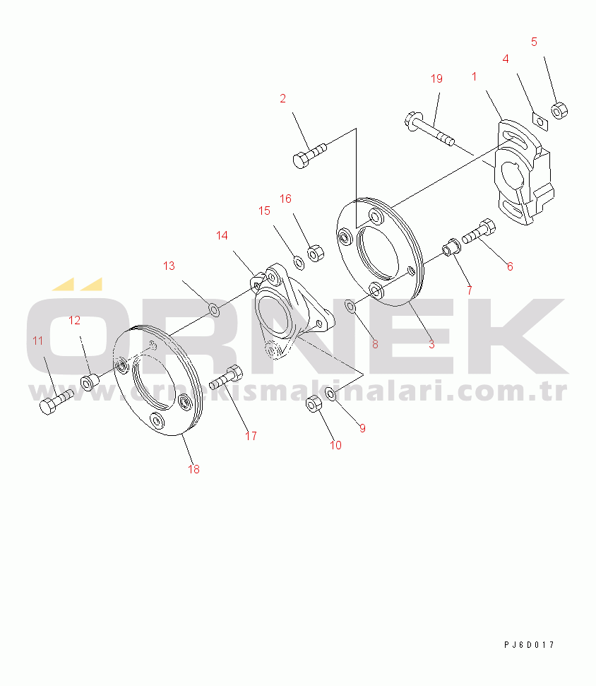 Komatsu SAA6D170E-2D S/N 17389-UP COUPLING (INNER PARTS)