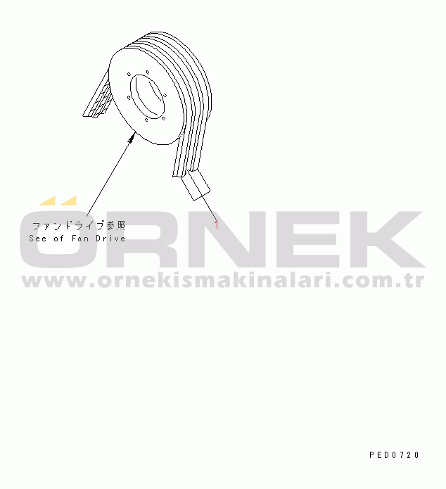 Komatsu SAA6D170E-2D S/N 17389-UP FAN BELT (E.C. REGURATION)(#18926-20078)