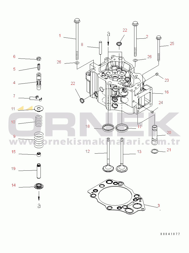 Komatsu SAA6D140E-5C S/N 530001-UP CYLINDER HEAD