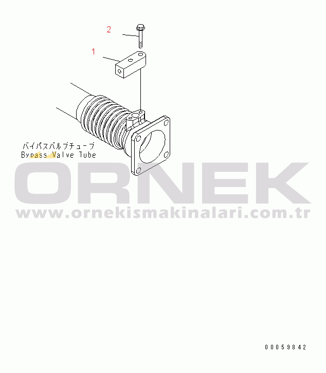 Komatsu SAA6D140E-5C S/N 530001-UP EXHAUST GAS RECIRCULATION VALVE (7/7)(#530699-)