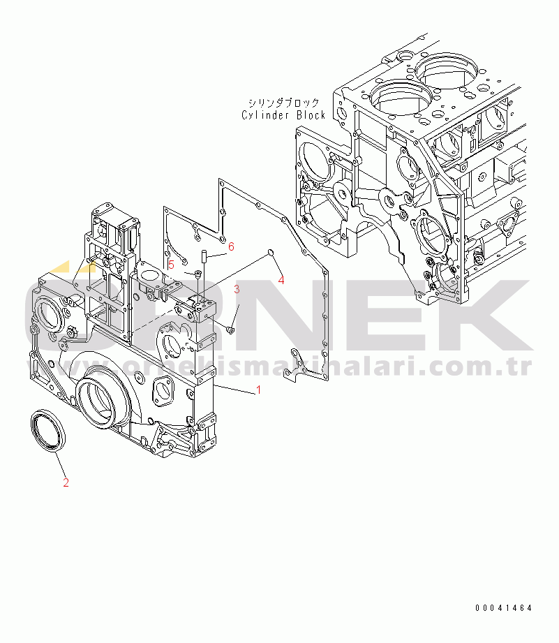 Komatsu SAA6D140E-5C S/N 530001-UP FRONT COVER(#531457-)