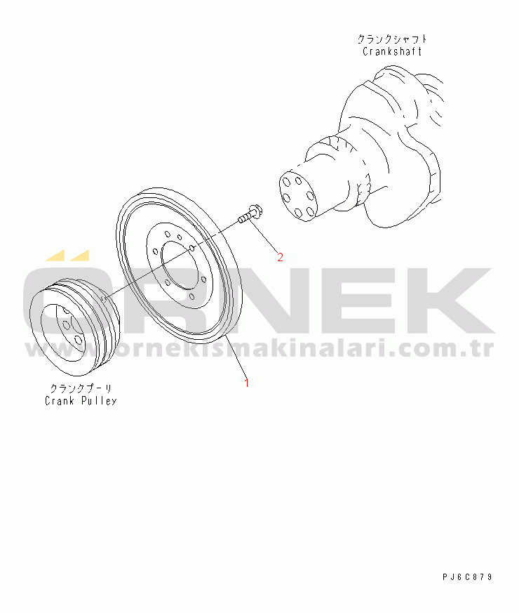 Komatsu SAA6D125E-3A S/N .-UP DAMPER