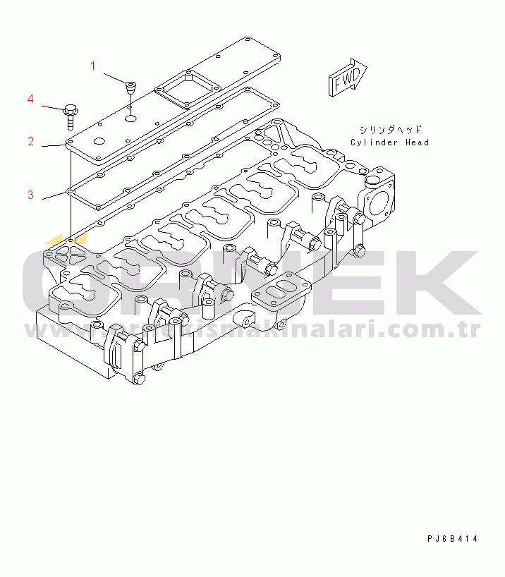 Komatsu SAA6D102E-2L-8 S/N 26274903-UP AIR INTAKE COVER