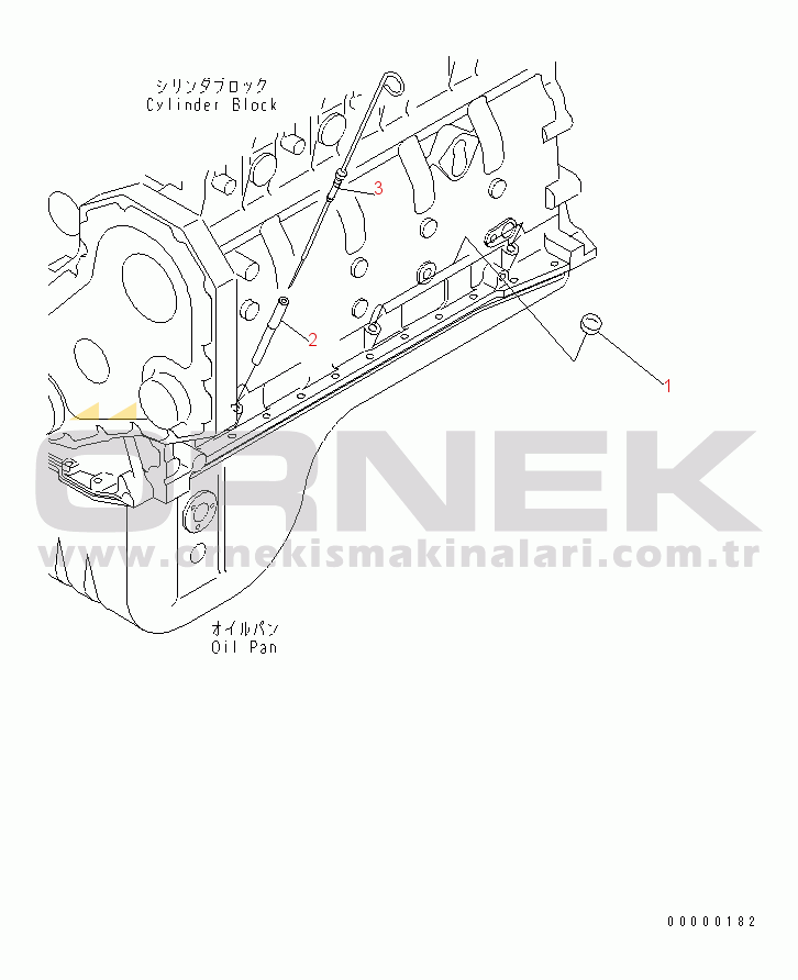 Komatsu SAA6D102E-2L-8 S/N 26274903-UP OIL LEVEL GAUGE(#26302312-)