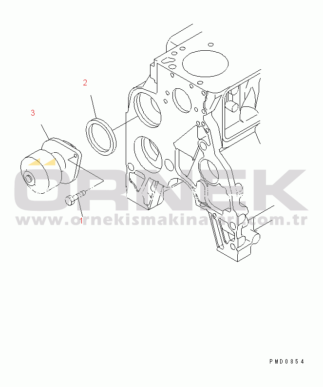 Komatsu SAA6D102E-2L-8 S/N 26274903-UP WATER PUMP (FOR JAPAN)(#26300902-)