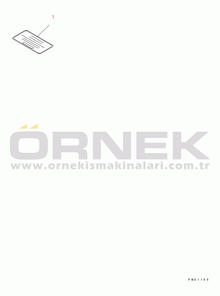 Komatsu SAA6D114E-2CC-8W S/N 26800003-UP CAUTION PLATE (ENGLISH)(#26806204-)