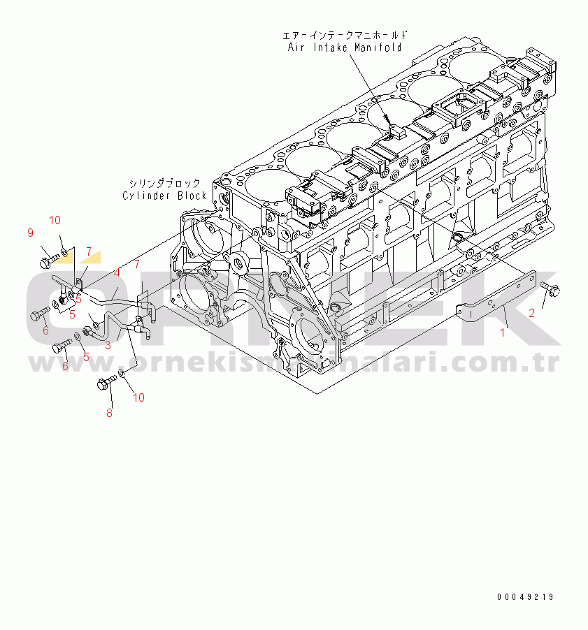 Komatsu SAA6D125E-5G-02 S/N 560001-UP CORROSION RESISTOR RELATED PARTS(#560004-)