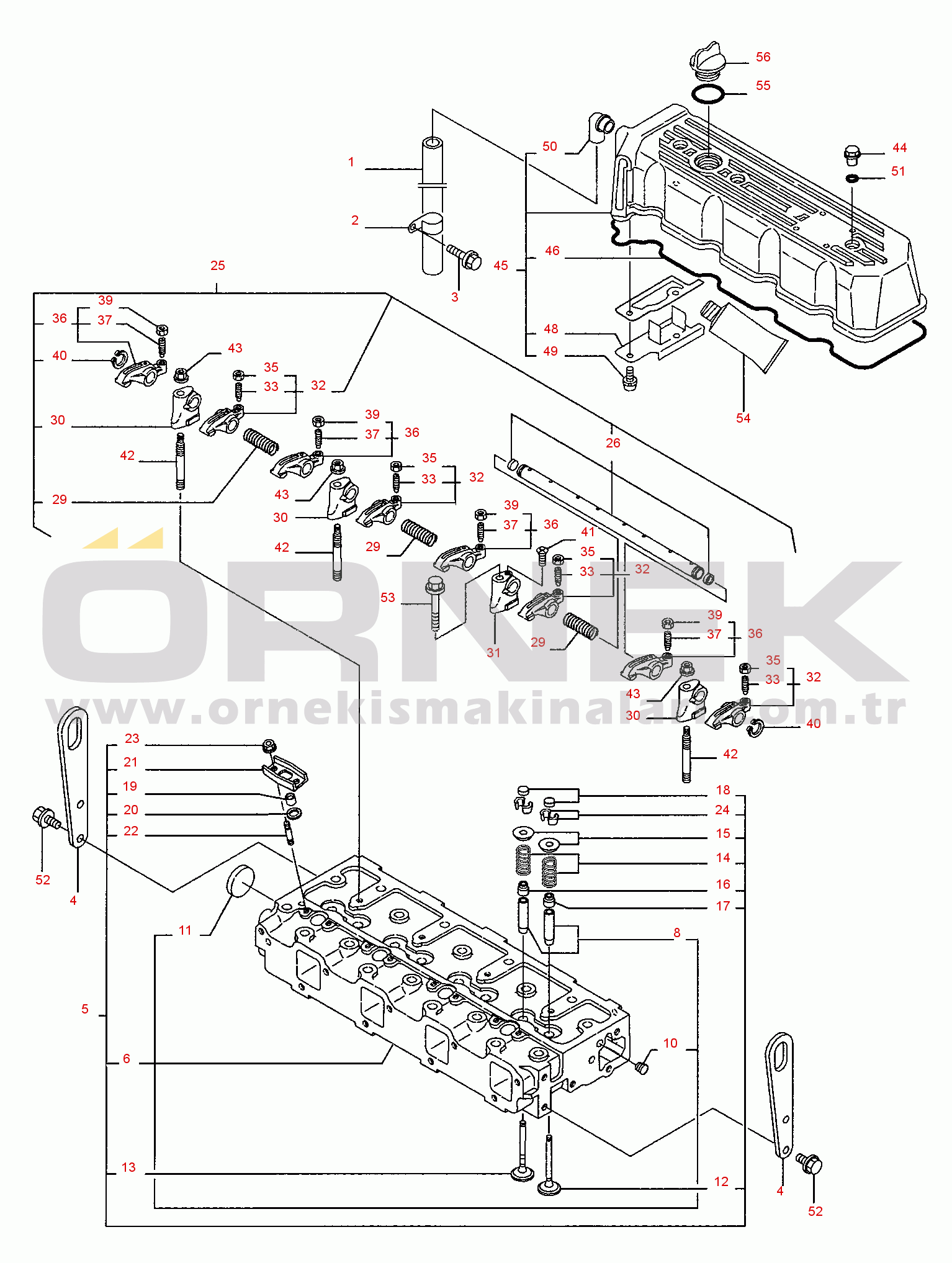 Komatsu SK09J-2 S/N SK09JF20001-UP CYLINDER HEAD