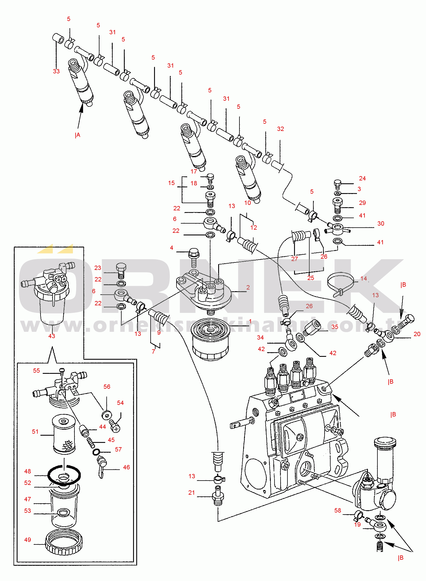 Komatsu SK09J-2 S/N SK09JF20001-UP FUEL PIPING
