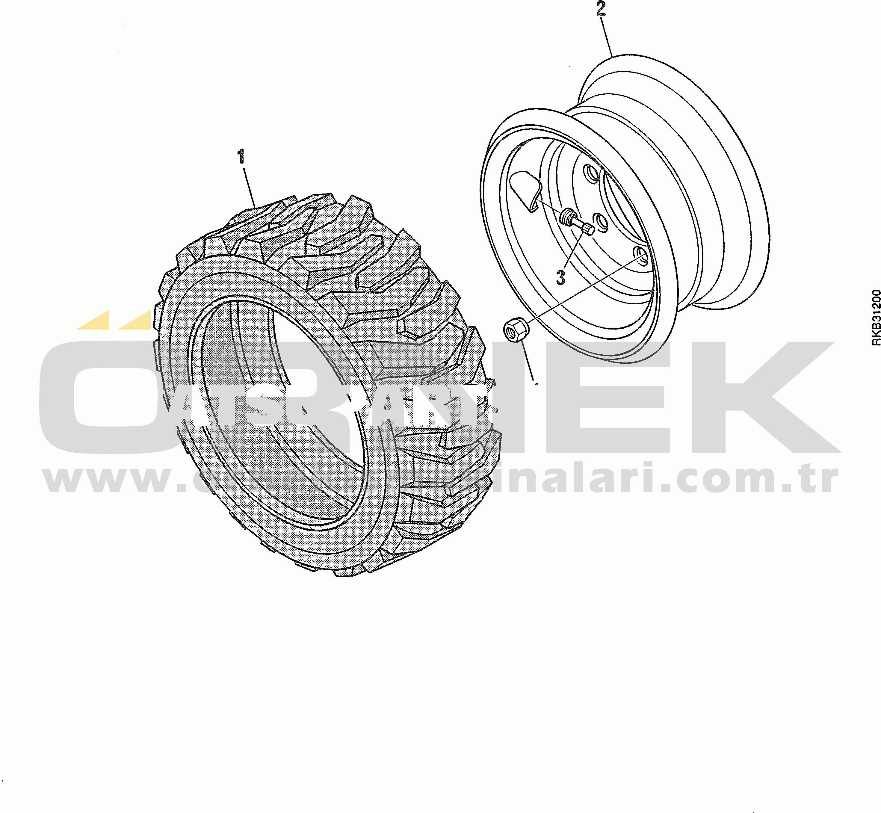 Komatsu SK714-5 S/N AF00004-UP WHEELS