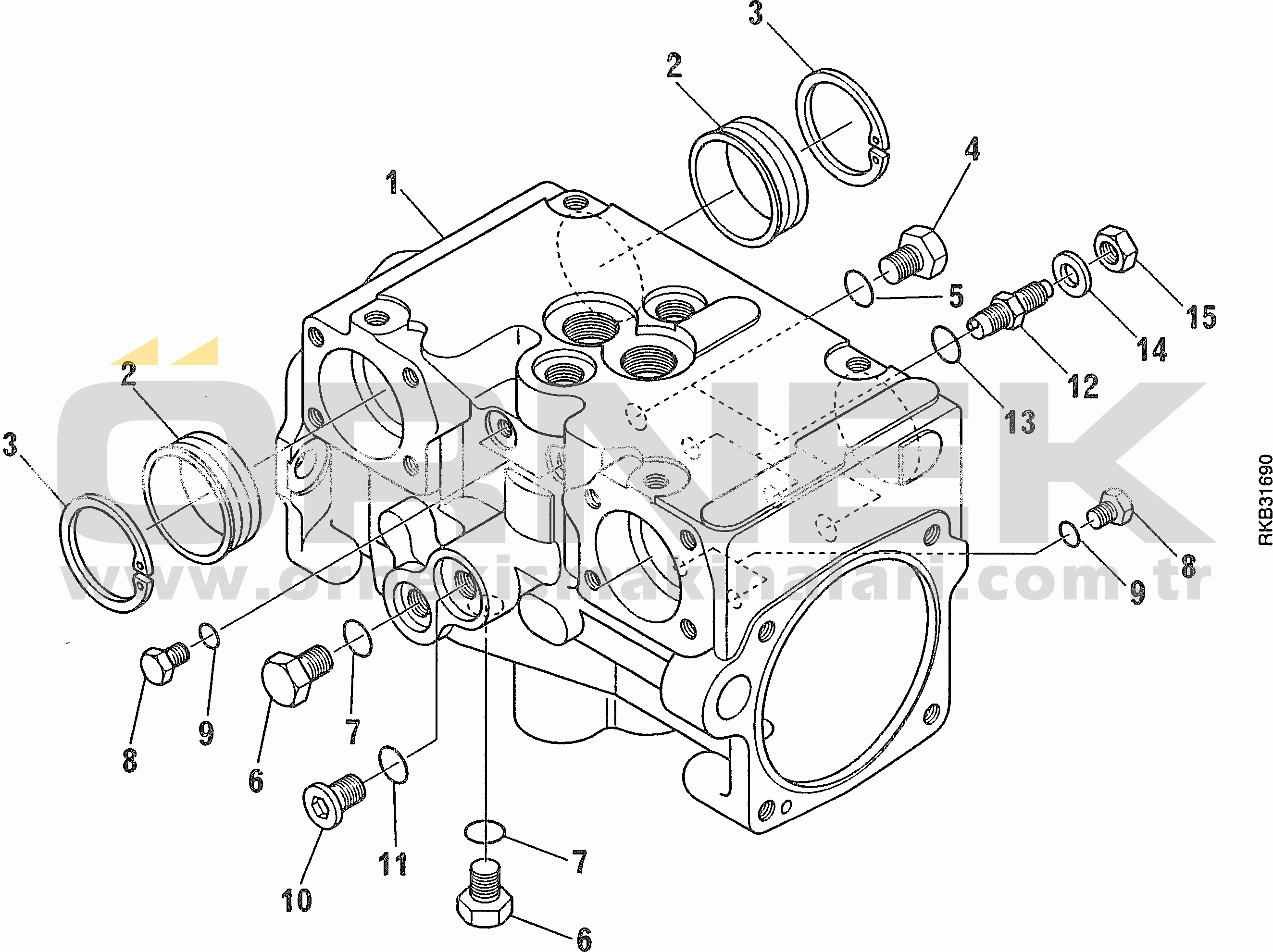 Komatsu SK714-5 S/N AF00004-UP HYDRAULIC PUMP (STANDARD) (1/11)
