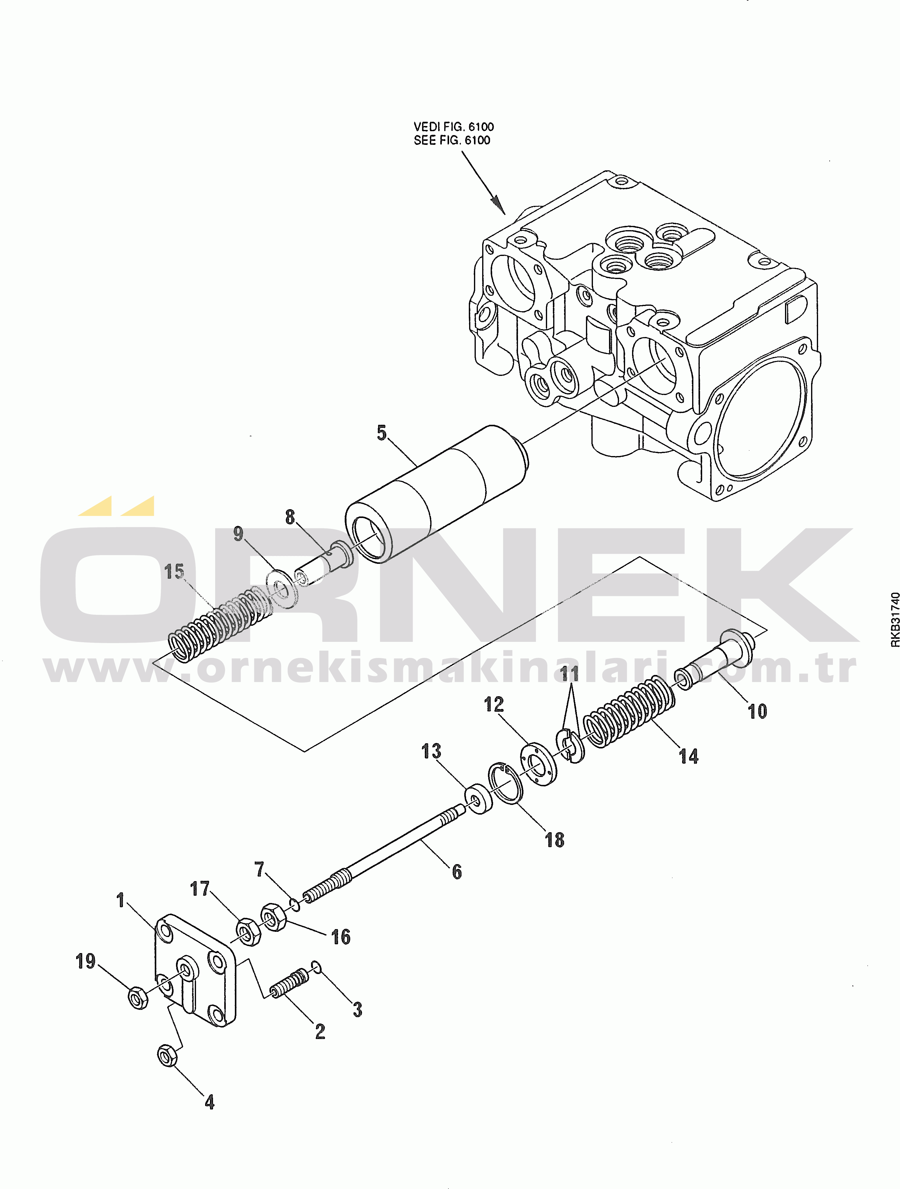 Komatsu SK714-5 S/N AF00004-UP HYDRAULIC PUMP (STANDARD) (6/11)