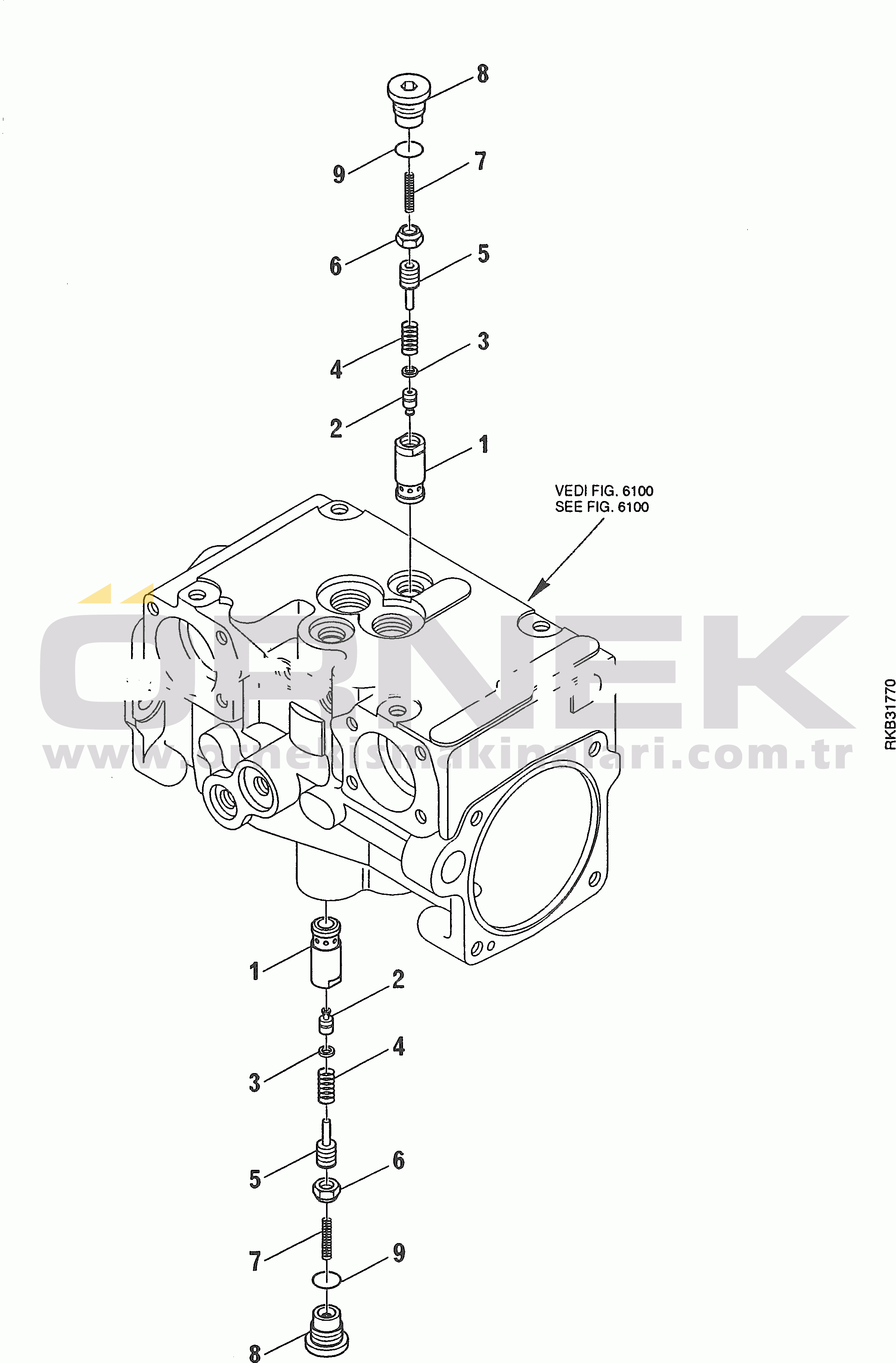 Komatsu SK714-5 S/N AF00004-UP HYDRAULIC PUMP (STANDARD) (9/11)
