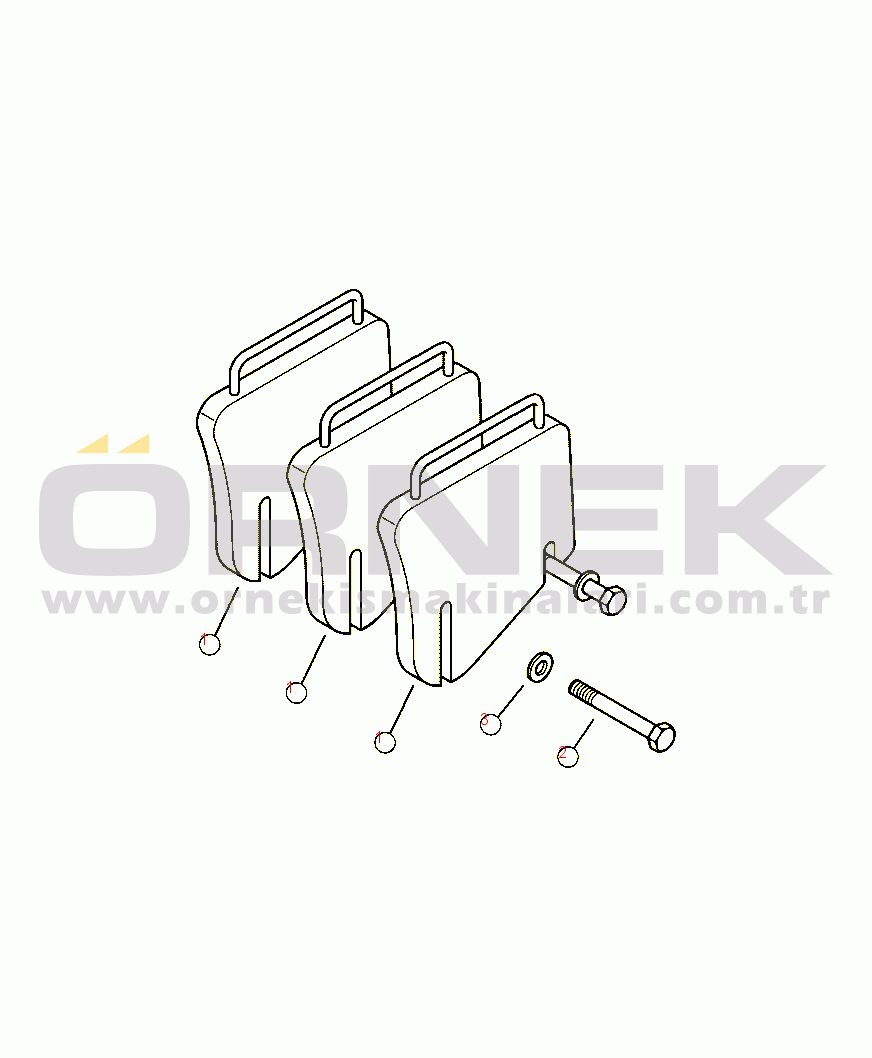 Komatsu SK815-5N S/N A30001-UP T6200-01A0 COUNTERWEIGHT
