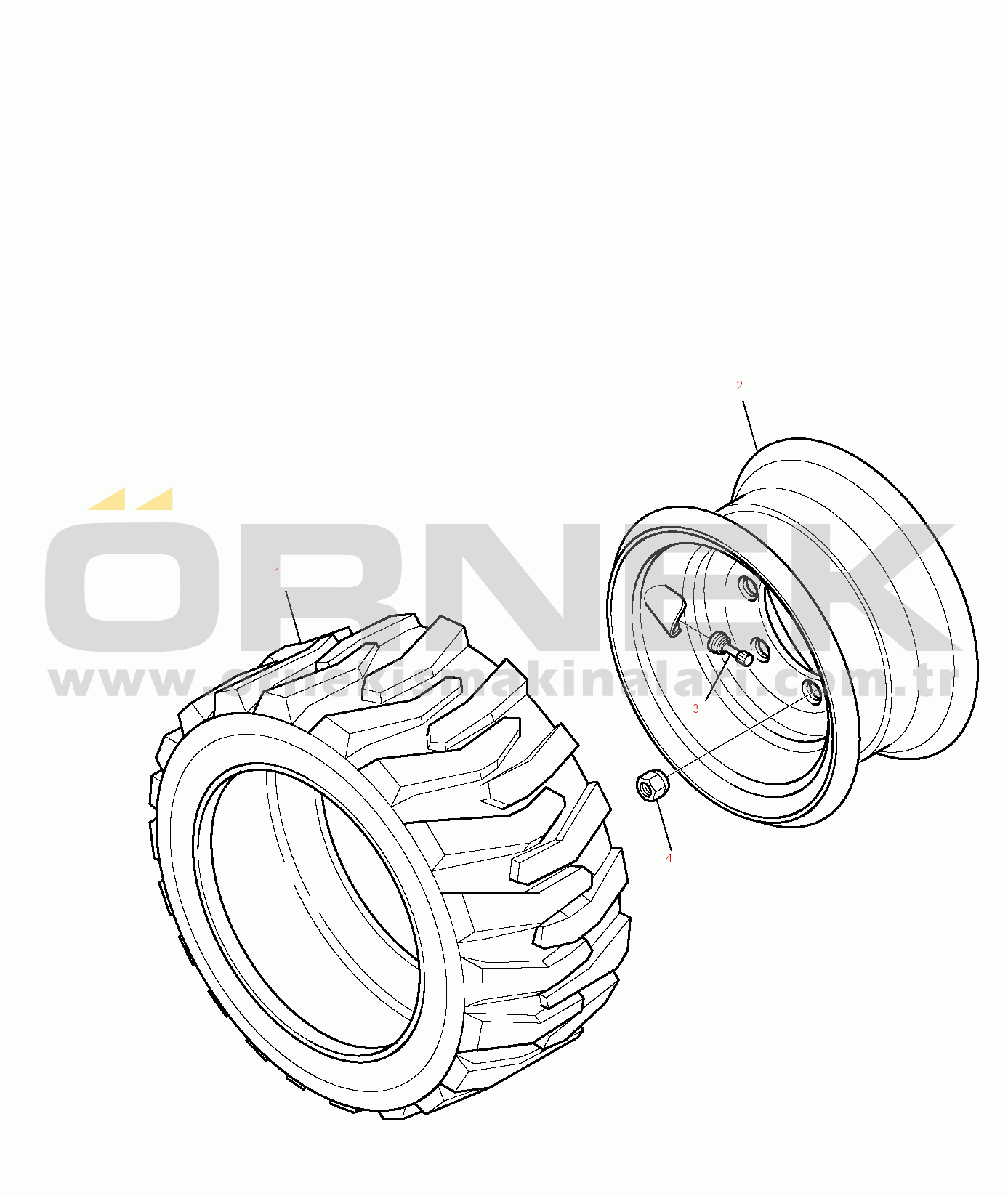 Komatsu SK818-5 (USA VERSION) S/N 37BF50111-UP WHEELS (31-15,5X15) (OPTIONAL)