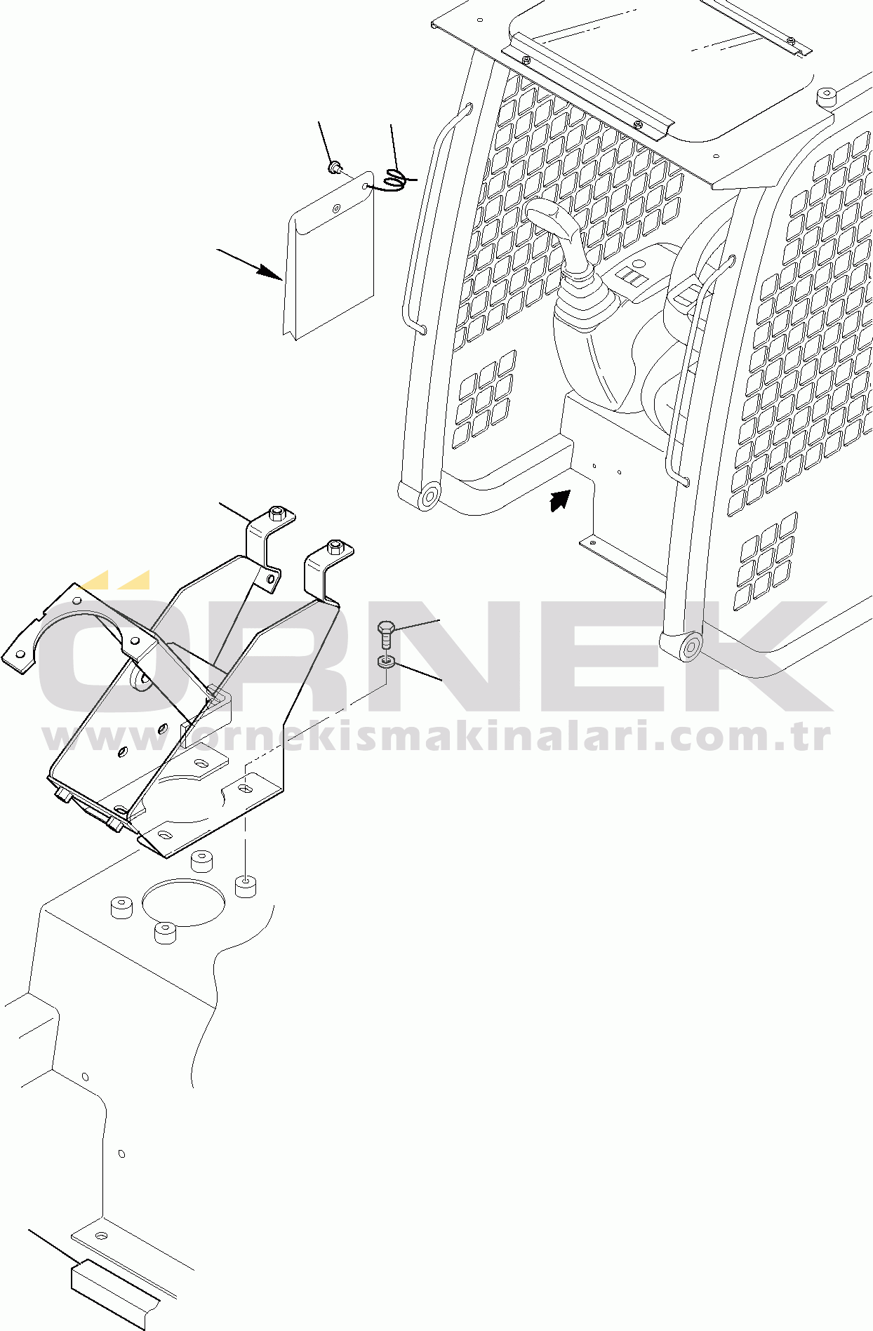 Komatsu HAND & FOOT CONTROLS SK820-5 turbo S/N 37BTF50003-UP CABIN (2/2)
