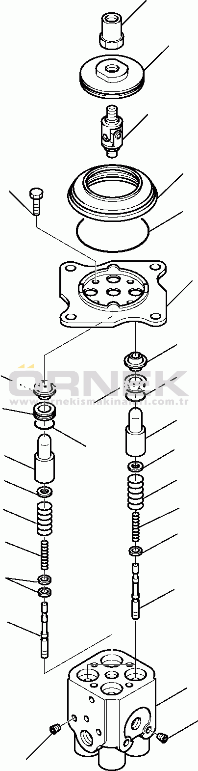 Komatsu HAND & FOOT CONTROLS SK820-5 turbo S/N 37BTF50003-UP PPC VALVE (WORK EQUIPMENT)