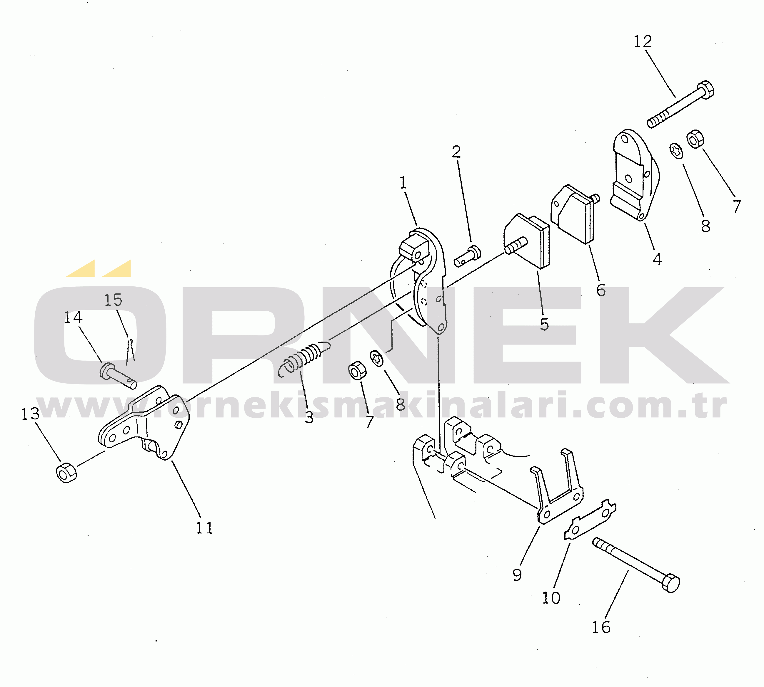 Komatsu WA100-1 S/N 10001-UP PARKING BRAKE