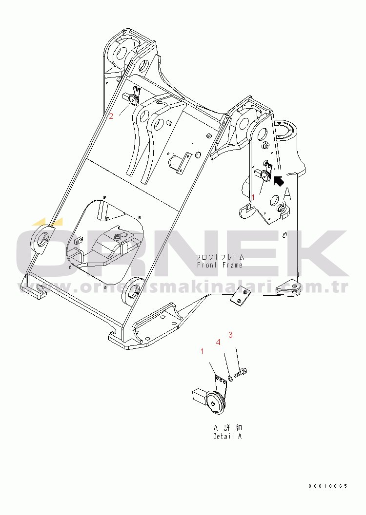 Komatsu WA100-5-CN S/N 70001-UP HORN