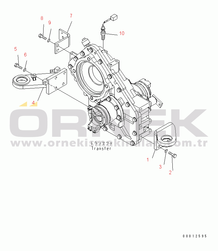 Komatsu WA100-5-TK S/N 70001-UP TRANSFER MOUNT