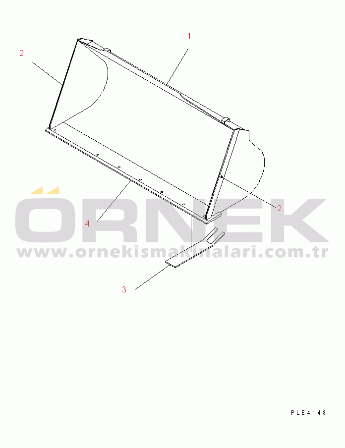 Komatsu WA100M-3-CB S/N 10001-UP BUCKET¤(SNOW) 1.2M3 (WITH B.O.C.¤1.3M3)