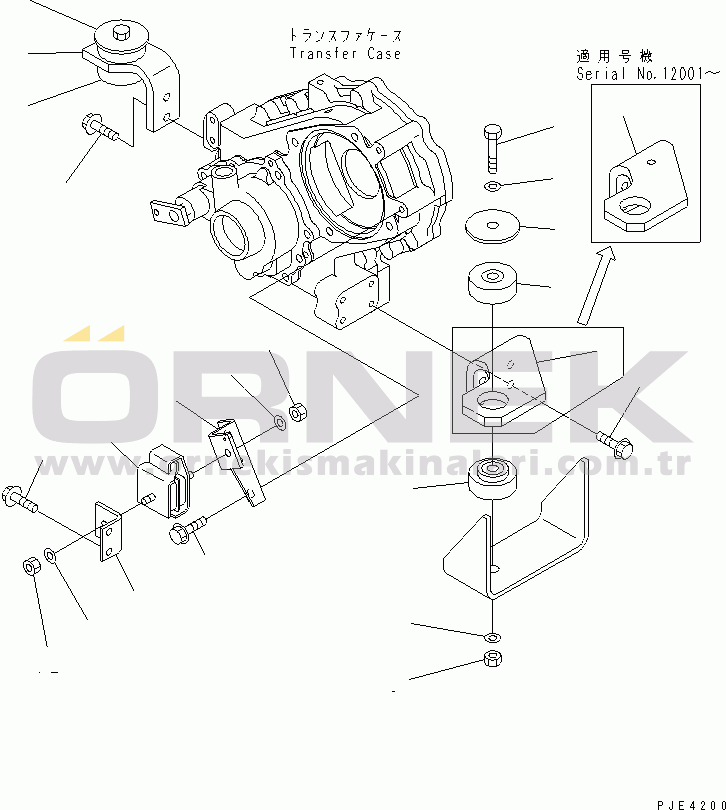 Komatsu WA120-3CS S/N 10004-UP (For Indonesia) TRANSFER MOUNTING PARTS