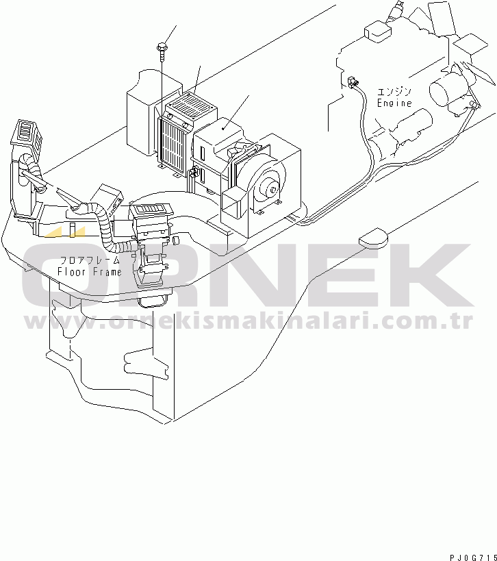 Komatsu WA120-3 S/N 53001-UP (For Komatsu Hanomag (Germany)) FLOOR(#11258-12000)