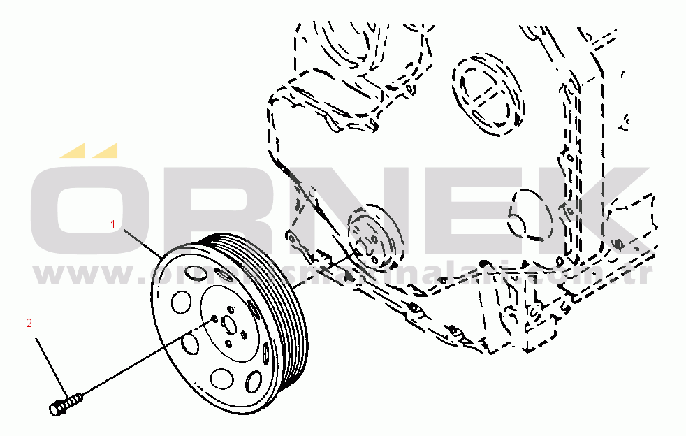 Komatsu WA120-1LC S/N A20001-UP CRANKSHAFT PULLEY