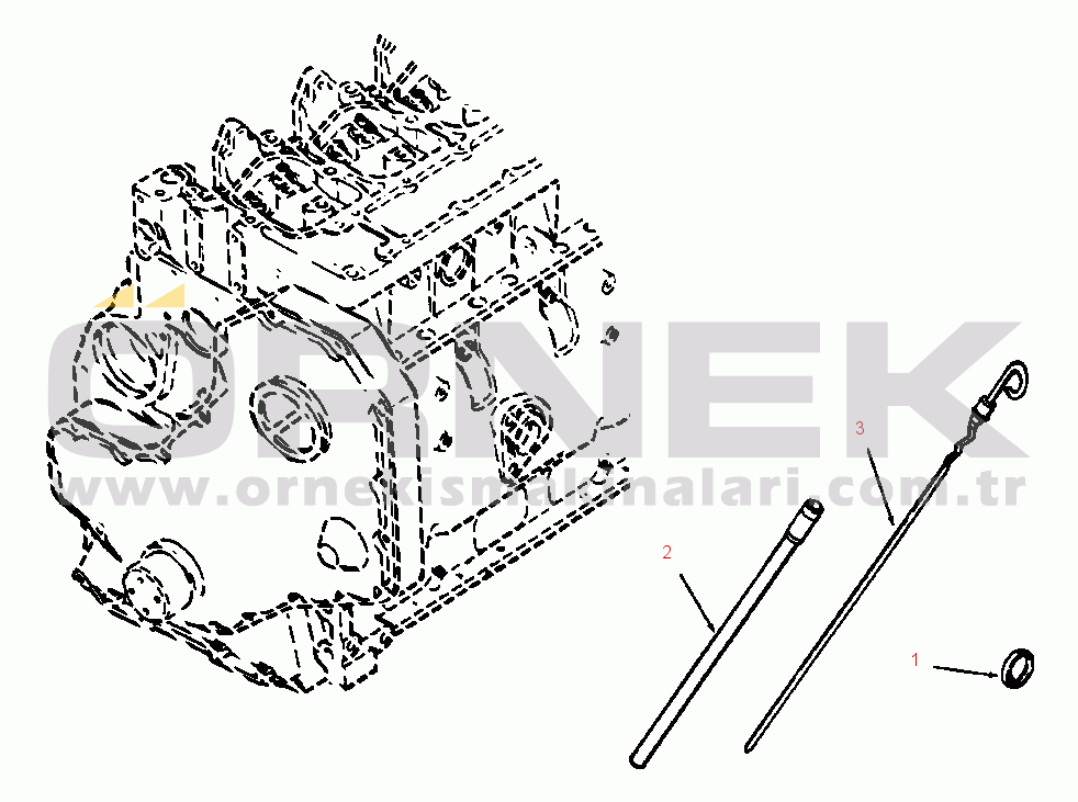 Komatsu WA120-1LC S/N A20001-UP OIL LEVEL GAUGE