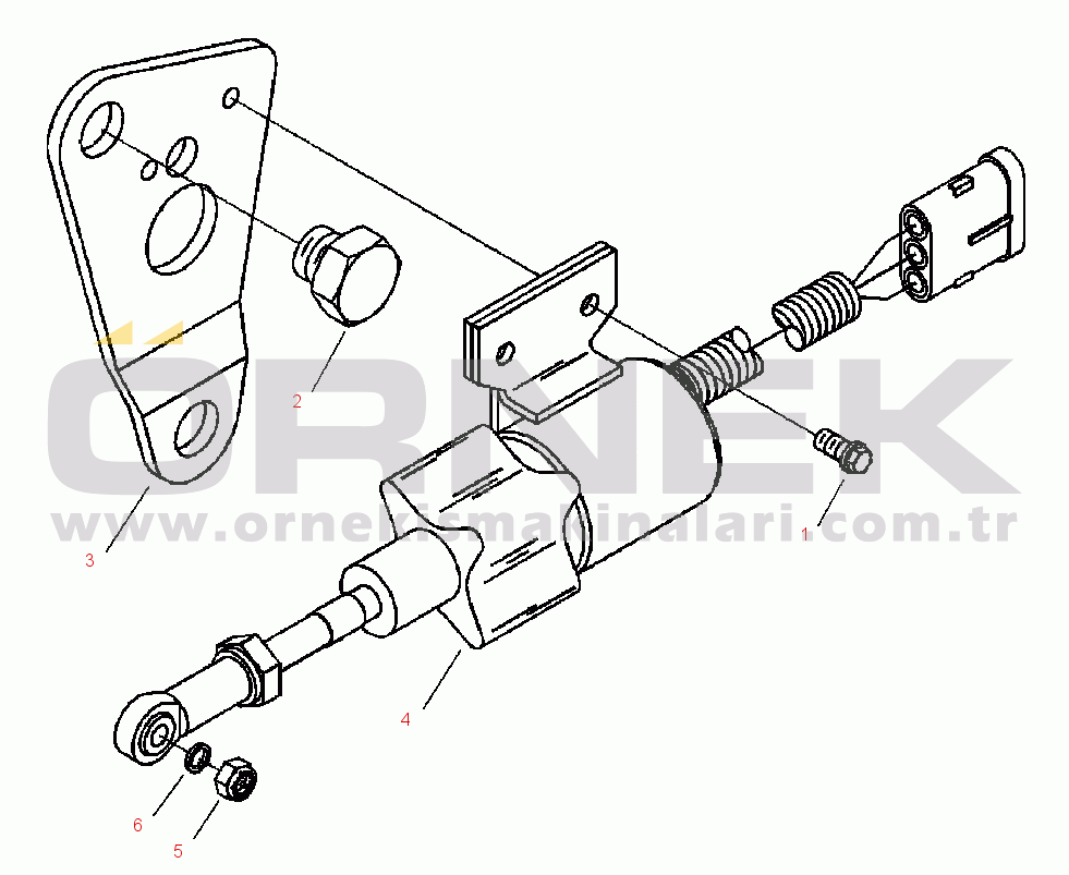 Komatsu WA120-3MC S/N A31001-UP FIG. A4212-A1A1 FUEL SHUTOFF VALVE