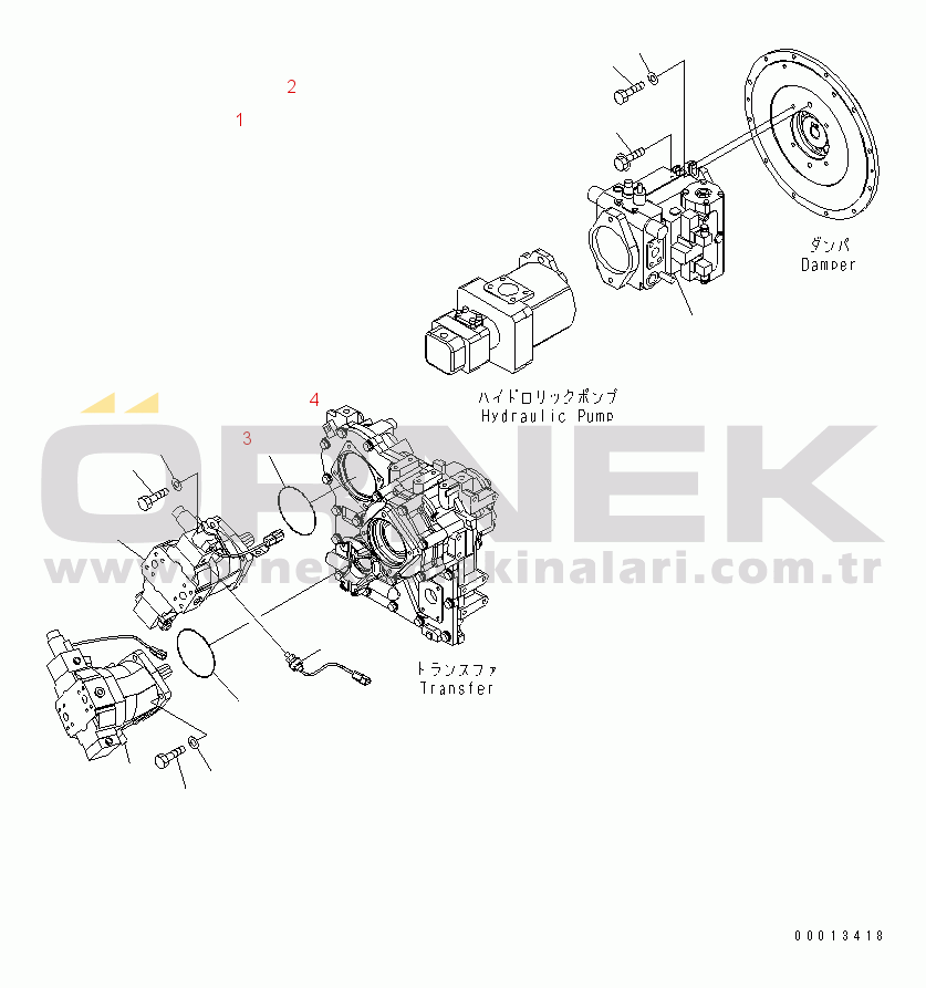 Komatsu WA150-5 S/N 65001-UP (Canopy Spec.) HST PUMP