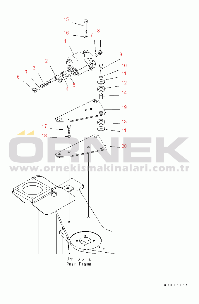 Komatsu WA150-5 S/N 65001-UP (Cab Stan.) STEERING VALVE