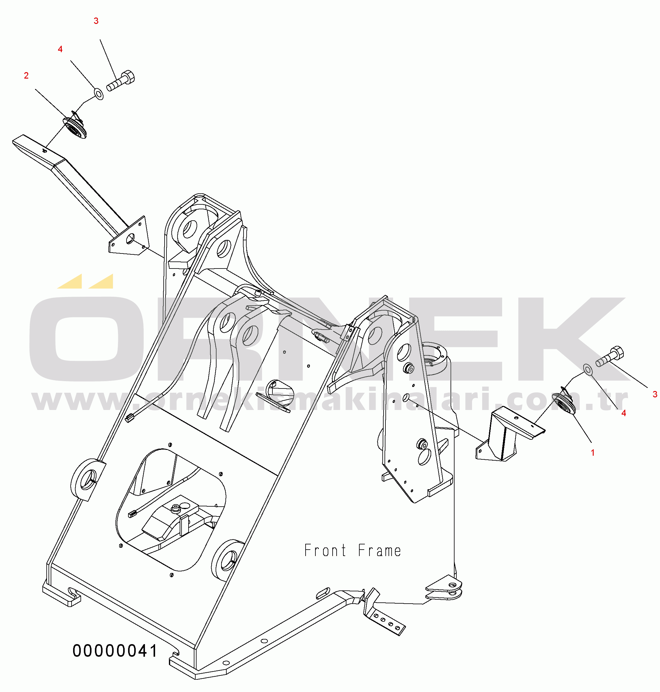 Komatsu WA150PZ-5 S/N H50001 - UP HORN