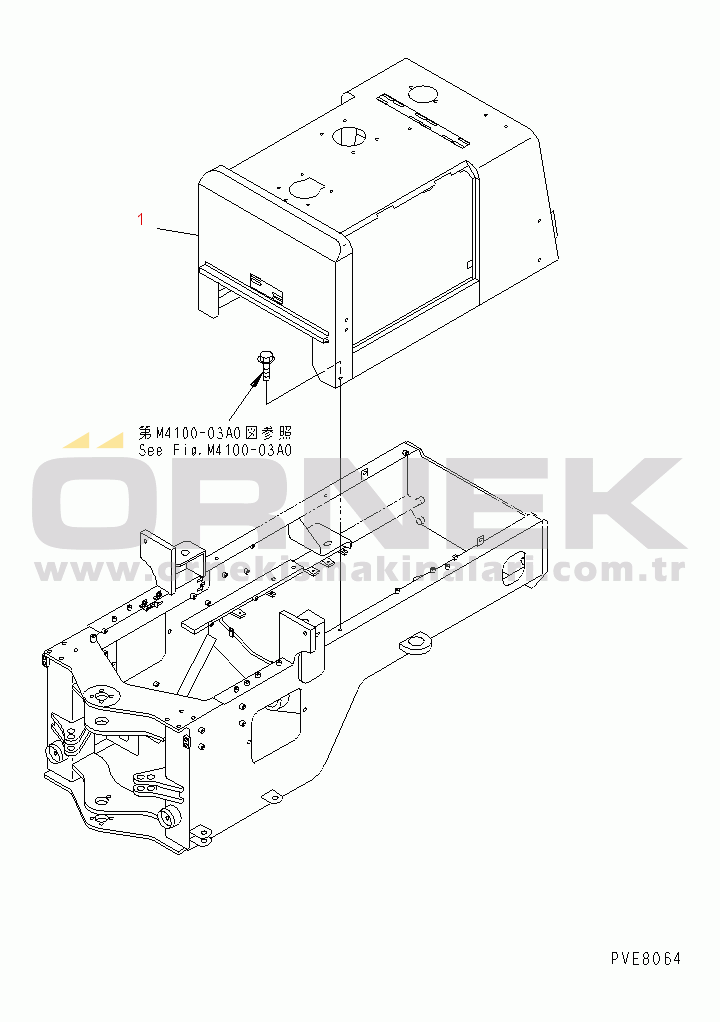 Komatsu WA180-3 S/N 53001-UP (m/c) HOOD (ENGINE HOOD)