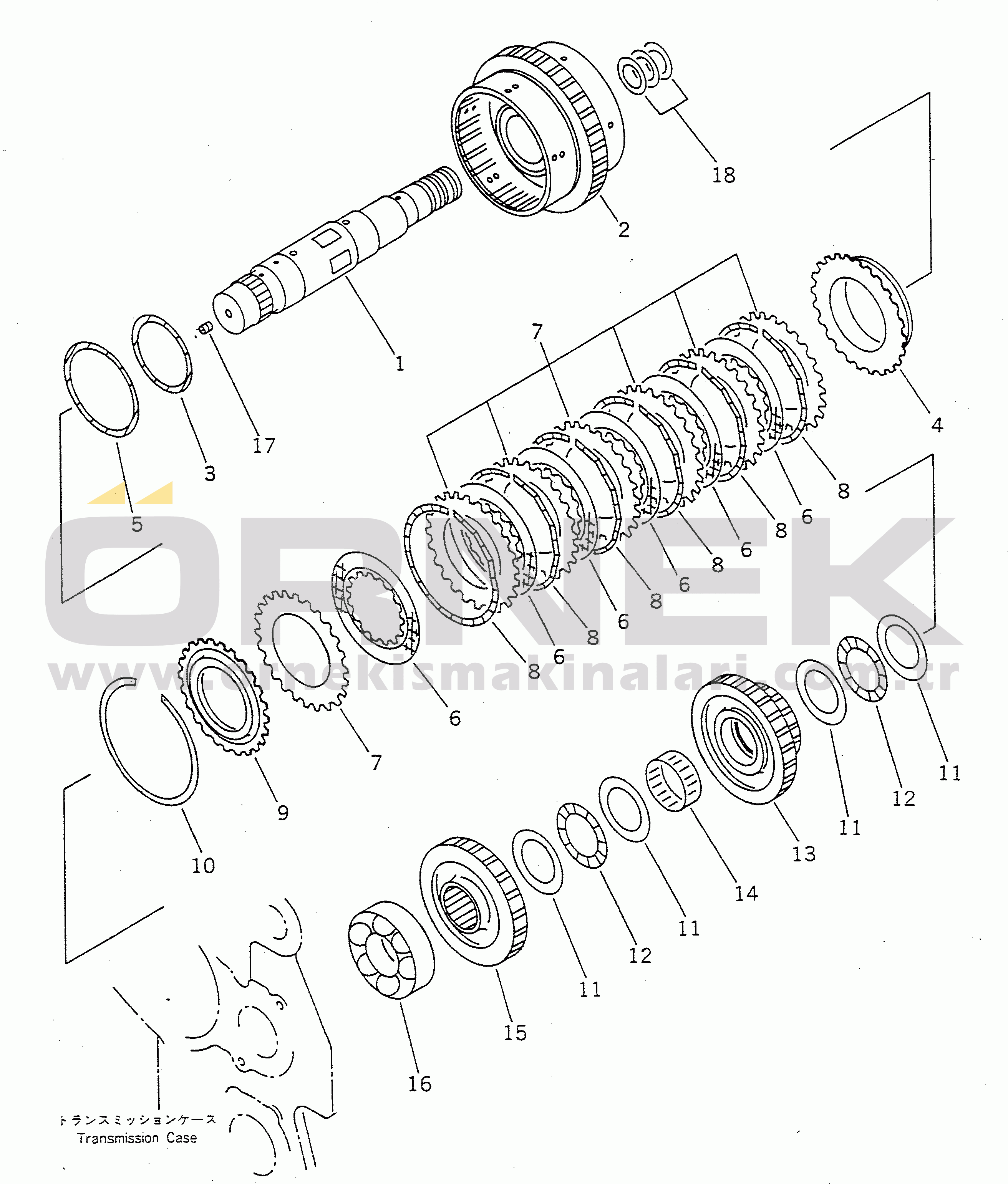 Komatsu WA180-1 S/N 10001-UP 2ND CLUTCH
