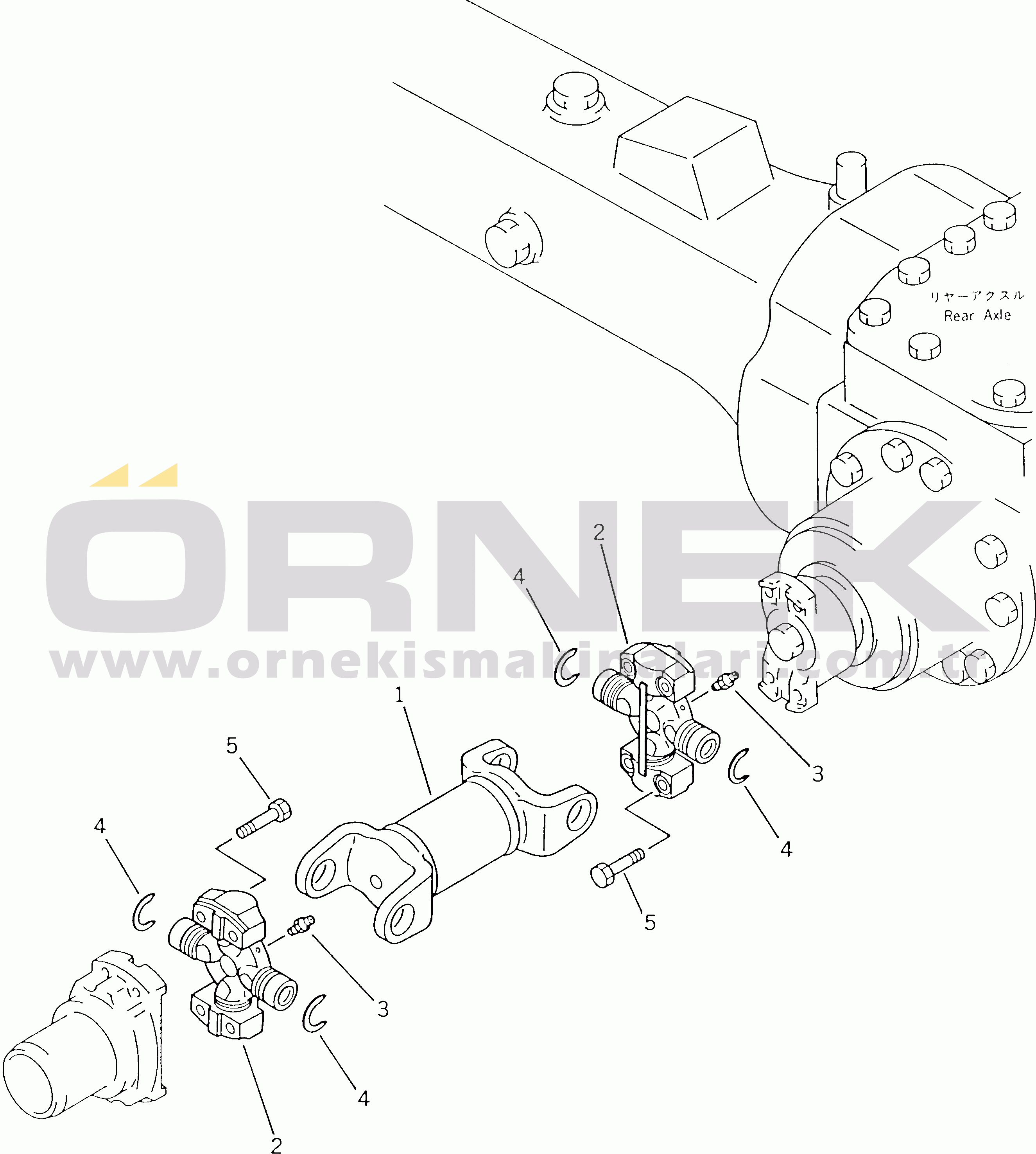 Komatsu WA180-1 S/N 10001-UP DRIVE SHAFT (REAR)