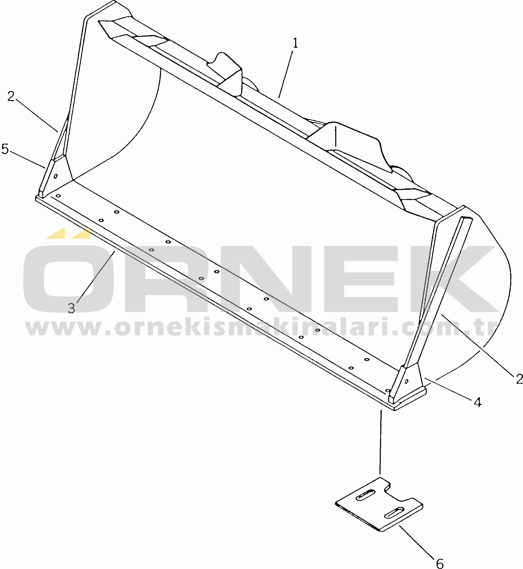 Komatsu WA180-1 S/N 10001-UP BUCKET¤ 1.73M3