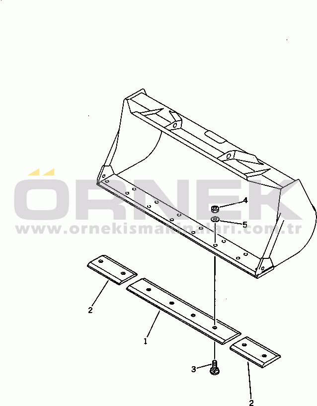 Komatsu WA180-1 S/N 10001-UP CUTTING EDGE