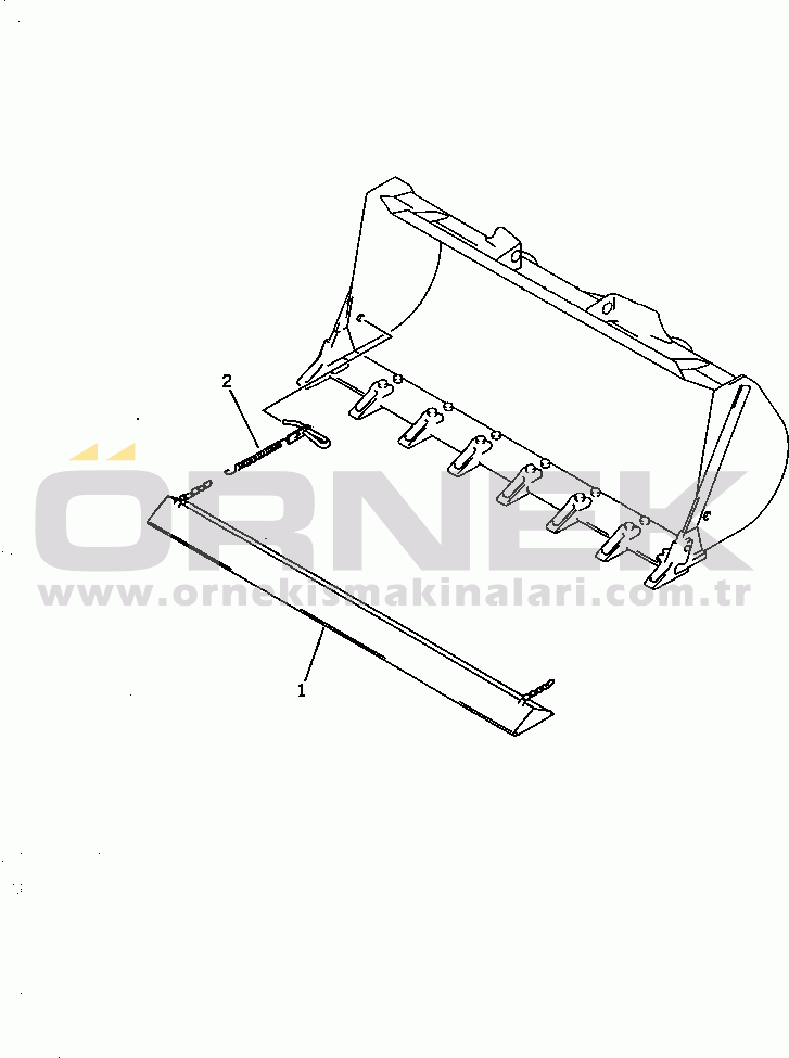 Komatsu WA180-1 S/N 10001-UP TOOTH COVER (ABE SPEC.)