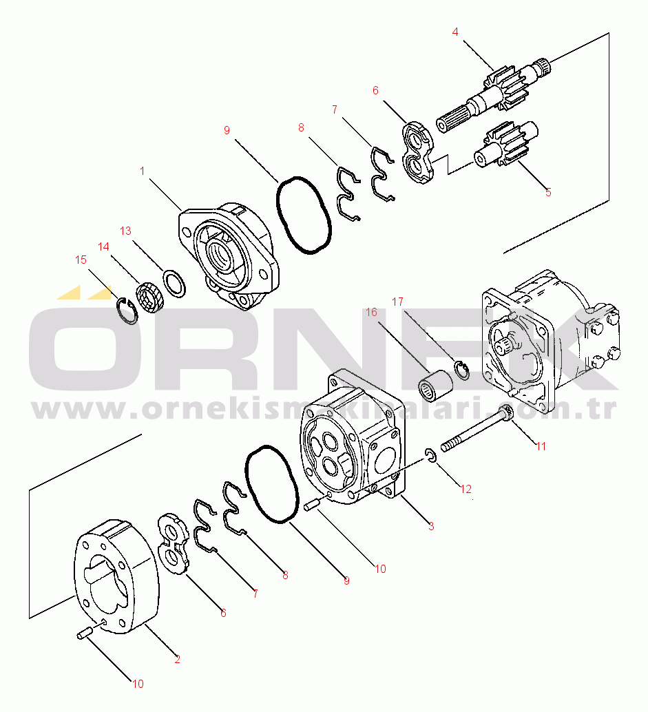 Komatsu WA180-1LC S/N A75001-UP HYDRAULIC PUMP - KOMATSU FRONT