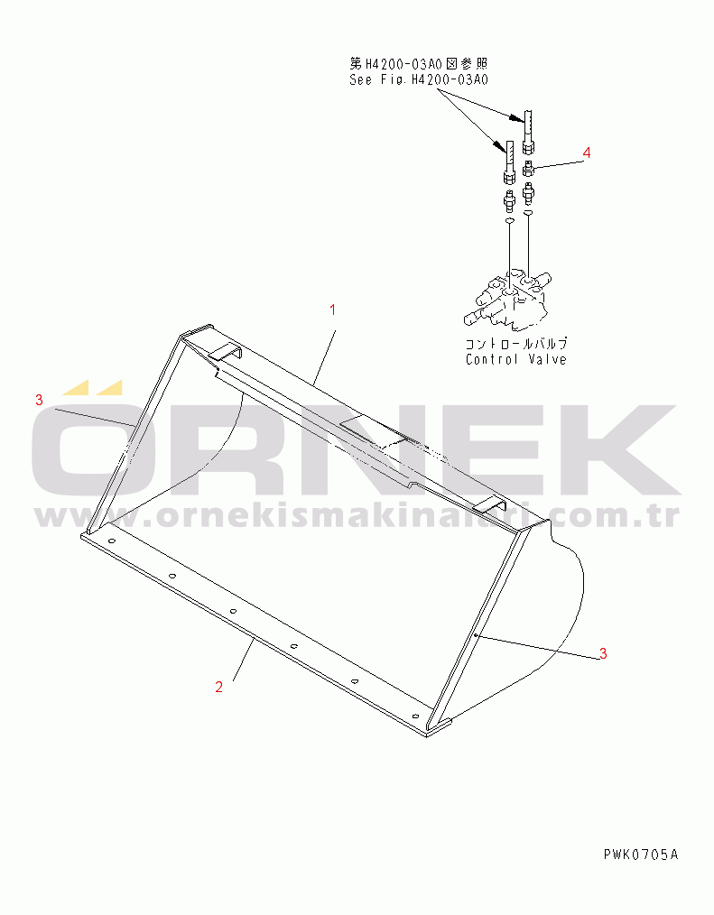 Komatsu WA20-2 S/N 10001-UP BUCKET¤ 0.4M3 (LIVESTOCK RAISING SPEC.) (GALVANTIZED WHEEL)(#12046-)