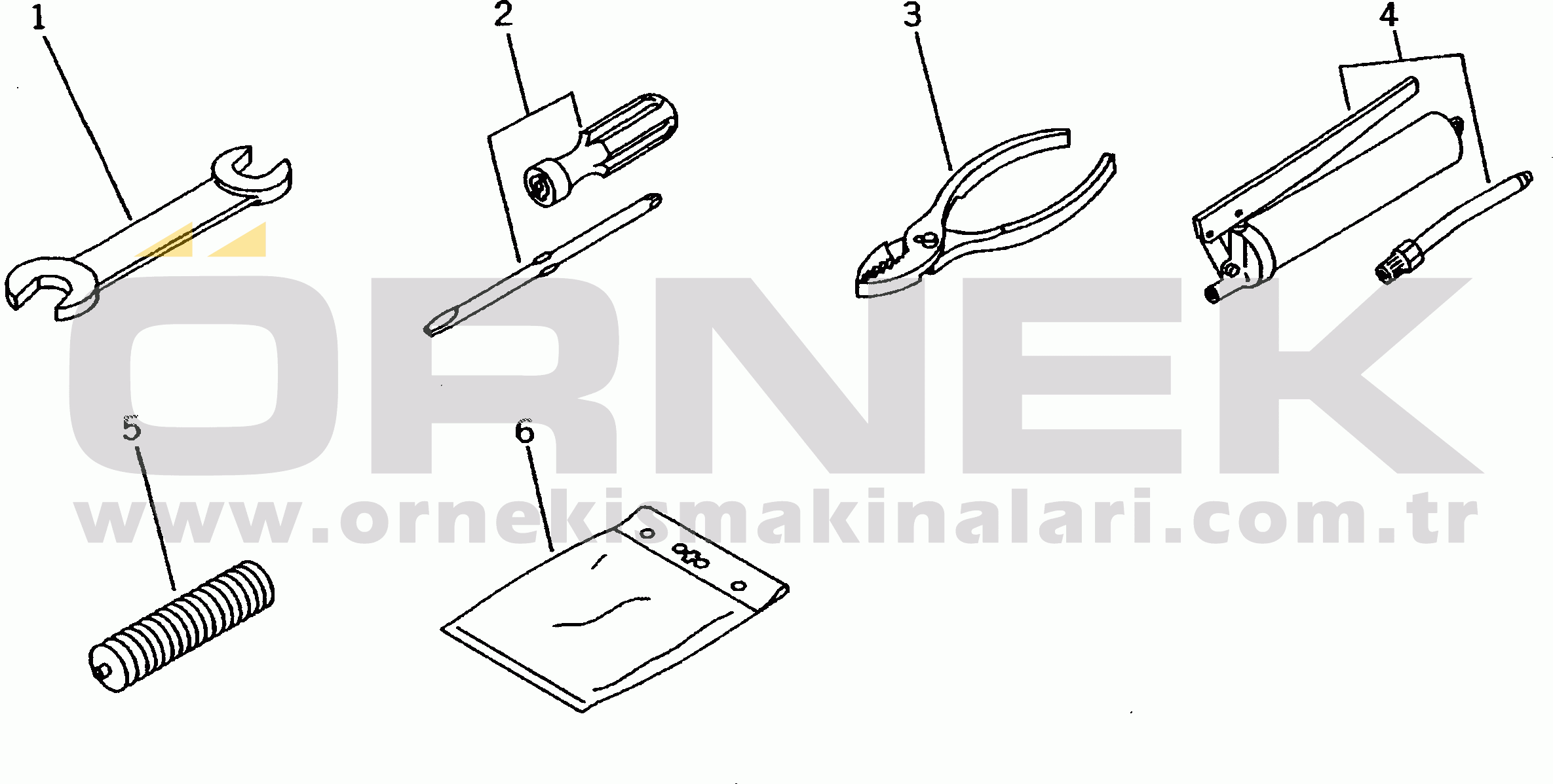 Komatsu WA20-2 S/N 10001-UP TOOL