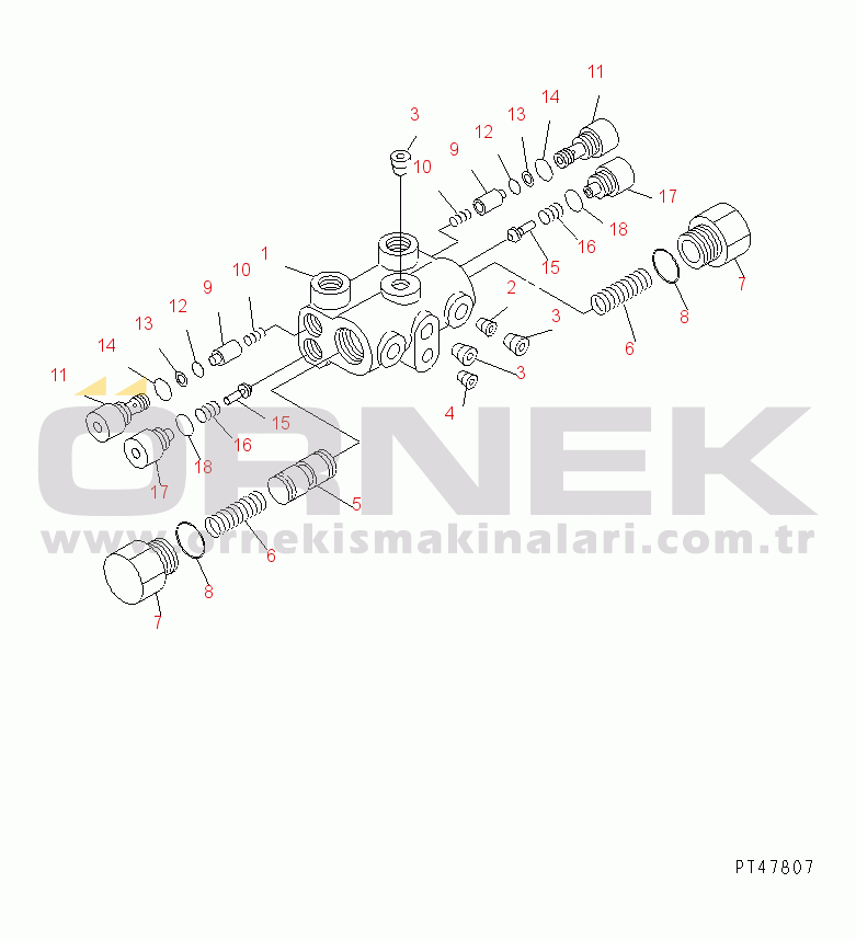 Komatsu WA200PZ-6 S/N 70001-70882 STEERING LINE (CUSHION VALVE)(#70001-)