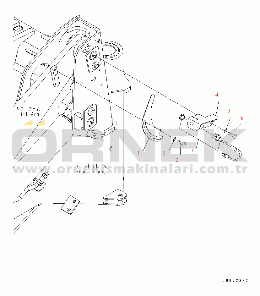 Komatsu WA200PZ-6 S/N 70001-70882 LIFT ARM AND BELL CRANK (BOOM KICK OUT)(#70001-)
