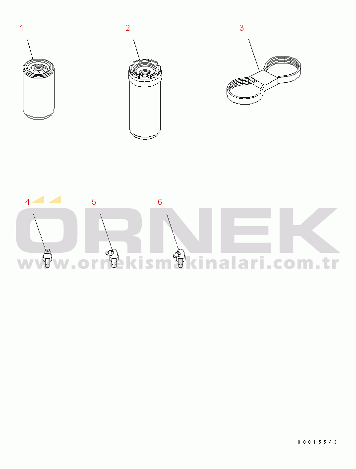 Komatsu WA200PZ-6 S/N 70001-70882 SPARE PARTS(#70001-)